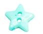 Preview: Bottone per bambini a forma di stella in plastica azzurro 14 mm 0.55 inch